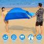 Kezidhp Couverture de plage sans sable - Super grande - 220 x 210 cm - Imperméable - Anti-sable - Tapis de plage doux - Portable