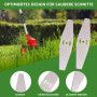 KLINNA Lot de 12 lames de rechange en métal durable pour tondeuse à gazon, accessoires de tondeuse à gazon, pour l'entretien de