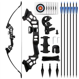 SERfawnCH Arc Droit Adulte en Métal 30-40Lbs 51 Pouces - Arc de Tir à l'arc avec Flèches pour Cible et Pratique en Plein Air (Ch SERfawnCH Arc Droit Adulte en Métal 30-40Lbs 51 Pouces - Arc de Tir à l'arc avec Flèches pour Cible et Pratique en Plein Air (Ch