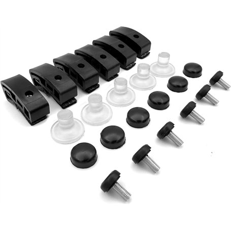 BIAREN Kit de montage de clips de montage pour déflecteurs d'air pour capot compatible avec tous les véhicules