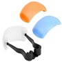 Diffuseur de Flash avec Filtres Orange, Blanc et Bleu Roux Universel Convient à La Plupart des Modèles d'appareils Photo il Peut