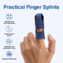 Echify Attelles de Doigt Améliorées - 2 Attelles Orthèses de Doigt Protecteur de Doigt à Couverture Complète Maillet Support de 