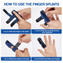 Echify Attelles de Doigt Améliorées - 2 Attelles Orthèses de Doigt Protecteur de Doigt à Couverture Complète Maillet Support de 