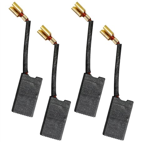 Selyse Lot de 2 paires de balais de charbon moteur - 6 x 12 x 22 mm - Pièces de rechange pour perceuses perforatrices Titan TTB2