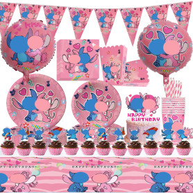86 Pcs Enfants Anniversaire Vaisselle Kit