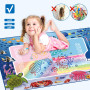 KIMIGO Tapis de Dessin,Tapis Dessin Enfant,Tapis d'eau,Tapis de Dessin à Eau,Jouet Enfant 2 3 4 Ans-Cadeau pour les enfants âgés
