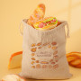 Lot de 2 Sac a Pain Longue Conservation, Sac a Pain Tissu, Sac à Pain Coton Lin, Sacs à Cordon de Pain Réutilisables, Pochettes