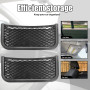 Filet Rangement Voiture Pochette Stockage - 2 Pièces Sac de Rangement Universel Multifonctionnel Auto-adhésif en Filet pour Les