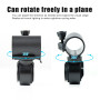 xiruiubao Support Lampe Vélo, Rotatif à 360 Degrés Support de Lampe de Poche de Vélo, Universel Pince de Lampe de LED à Dégageme