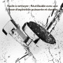 FERCOSEN Support De Pommeau De Douche Rotatif À 360° Avec Ventouse | Capacité De Charge 10 kg, Montage En Quelques Secondes | Su