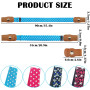 RUIJIE 4 Pièces Ceinture élastiques Sans Boucle Enfant Réglable Ceinture Extensibles Invisibles Ajustable Ceintures 35-90cm Cein