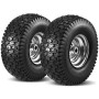 Soiiw 15x6.00-6 pneus et pneus avant de roue 2 Pack pour artisans Husqvarna tondeuse à gazon 3 pouces centré hub perforation ID