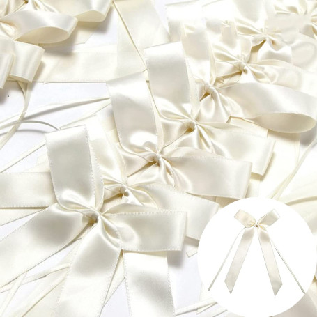 Srup 50 Pièces Nœuds Blancs pour Antenne