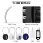 CZAYEFNH Lot de 4 Cadenas Code à 3 Chiffres, Cadenas à Bagages avec étiquette d'identification, Cadenas Valise Avion Petits Cade