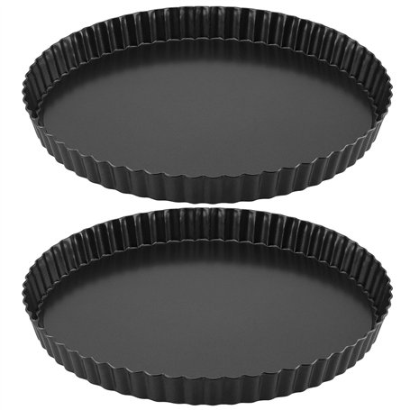 NAMYEUT Lot de 2 moule à quiche 28 cm
