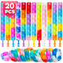 Bracelets Anti Stress Enfants Pop It Fidget Toys - Pop Style Bracelet Réglables d'ours en Silicone Doux Jouets Sensoriels à Bull