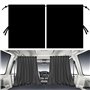 YOYEAH Rideaux Séparateurs Voiture Pare-Soleil 140x80cm Rideau de Voiture Amovible pour Brise-Vue Fenêtre Arrière Rideau Séparat
