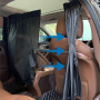 YOYEAH Rideaux Séparateurs Voiture Pare-Soleil 140x80cm Rideau de Voiture Amovible pour Brise-Vue Fenêtre Arrière Rideau Séparat