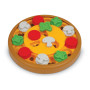 BrightKins Casse-tête Distributeur de friandises pour Chiens en Forme de Pizza