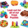BrightKins Casse-tête Distributeur de friandises pour Chiens en Forme de Pizza, Jeu interactif, antidérapant, favorise la Stimul