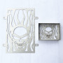 Couvercle de grille de radiateur Skull en acier inoxydable chromé et lames de protection de grille de carénage pour Kawasaki Vul