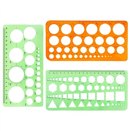 TRKETK 3 Pièces Pochoir de Dessin