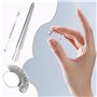 TRKETK 3 Pièces Ensemble de Jauge de Taille de Bague, Mesure de Taille A-Z Outil de Mesure de Bague Mandrin Bâton Bijoux Outils