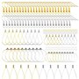 200 Pièces attache boucles d'oreilles,fermoir boucles d'oreilles kit boucle d'oreille a fabriquer Faire Soi-Même D'artisanat Lar