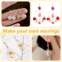 200 Pièces attache boucles d'oreilles,fermoir boucles d'oreilles kit boucle d'oreille a fabriquer Faire Soi-Même D'artisanat Lar