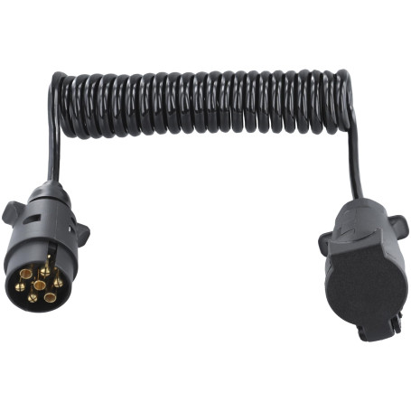 MINSHUXI Câble d'extension en spirale 7 broches de 3 m - Câble de remorque - Adaptateur de câble spirale - Pour voiture