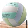 Ballon de volley taille officielle 5 : ballon de beach-volley avec gonflage