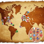Punaises Drapeau National 291 Pièces - Épingles Décoratives Pays Carte Avec Plaques de Liège - Métal Pins Créatifs Pour Tableau