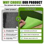 GBKDQQ Lot de 12 tapis de gazon artificiel - 15 x 15 cm - Décoration de jardin miniature - Mousse artificielle pour bricolage -