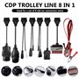 Lot de 8 adaptateurs universels OBD2 OBD1 - Appareil de diagnostic - Jeu de câbles adaptateurs pour appareils de diagnostic OBD