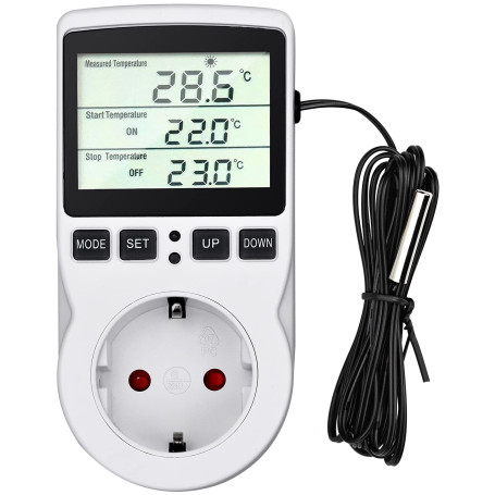 230V/ 50Hz Prise Thermostat Prise Minuteur Digital
