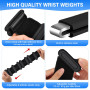Lot de 2 Poids réglables noir 2 * 480g Poids réglables poignet cheville pour jogging aérobic yoga musculation