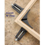 Tendeur d'angle à 90 ° pour bois soudage métal aluminium - Réglable - Pince de positionnement - Pince d'angle - Pince d'angle - 