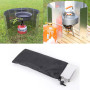 Gloryit 16 Plaques Pare-Vent Pliable Aluminium, Pare-Vent Rechaud Assiettes, Portable Pare-Vent de Camping, Pare-Brise de Campin