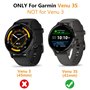 HOMTERN Coque pour Garmin Venu 3S 41 mm - Coque de protection en silicone souple - Résistante aux chocs et aux rayures - Accesso