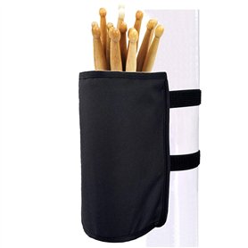 KOSTOO Support de baguettes en nylon haute capacité pour baguettes, brosses, maillets avec deux sangles auto-agrippantes à fixer KOSTOO Support de baguettes en nylon haute capacité pour baguettes