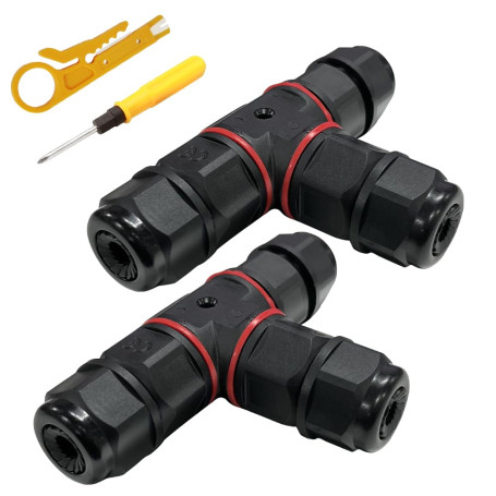 Riiosyu 2 Pièces Connecteur Étanche Forme de T