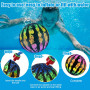 mizikuu Boule d'eau Gonflable de Pastèque, Ballon Gonflable Pastèque Ballon de Plage Jouet de Piscine sous-Marine pour Jeu sous-