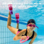 yotutun Palmes D'entraînement, Palmes de Natation Plongée et Snorkeling Kurze Flossen en Silicone Schwimmflossen pour Enfants Pa