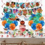 Dragon Anniversaire Décoration,Doyomtoy 32 pièces Dragon Ballon Décoration de gâteau Joyeux anniversaire Bannière Dragon Anniver