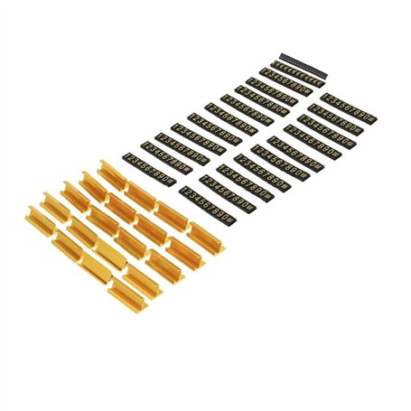 Floratek Lot de 20 mini étiquettes de prix réglables avec support