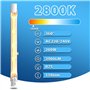 Bonlux 200W R7s 118mm Ampoule Halogène Linéaire, J118 Dimmable 3900lm Blanc Chaud 2800K Ampoule Halogène Crayon pour l’éclairage