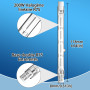 Bonlux 200W R7s 118mm Ampoule Halogène Linéaire, J118 Dimmable 3900lm Blanc Chaud 2800K Ampoule Halogène Crayon pour l’éclairage