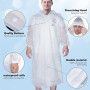 EOPUOZS 2pcs Poncho de Pluie pour Femmes et Hommes - Imperméable Réutilisable et Étanche, Cape de Pluie en Matériau Eva Respiran