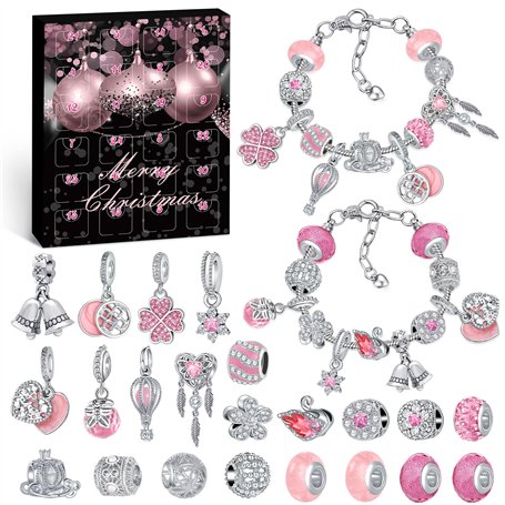 Hymarvo Calendrier de l'Avent Bijoux 2025 Femme Fille