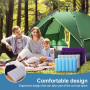 Casenly Oreiller Gonflable Camping, 4 Pièces Oreiller de Plage Gonflable, Flocage Oreillers Portable, Oreiller Coussin de Plage